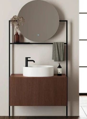 Тумба под раковину Scarabeo Picture 90 305485 подвесная цвет Rovere Moro