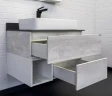 Тумба с раковиной Comforty Прага 75 00-00014831 подвесная Дуб белый