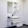 Тумба с раковиной Comforty Прага 75 00-00014831 подвесная Дуб белый