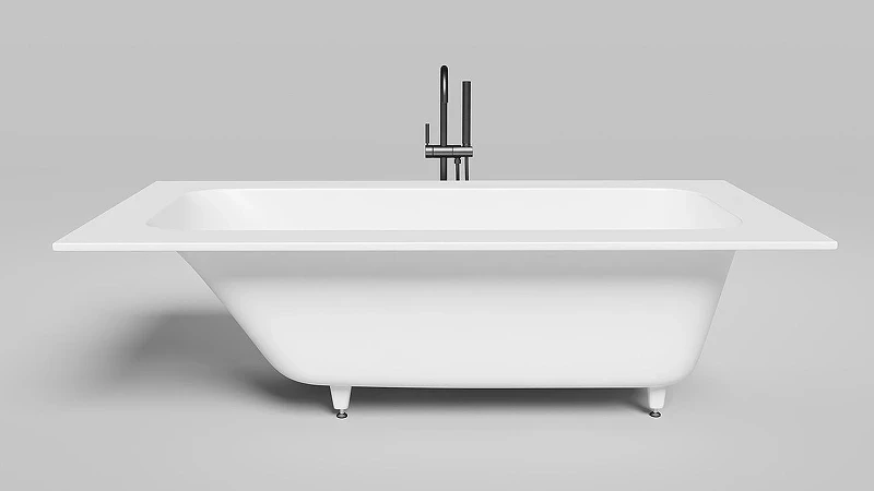 Ванна из искусственного камня Salini Orlanda Kit Plus 190х100 102124M Белая матовая