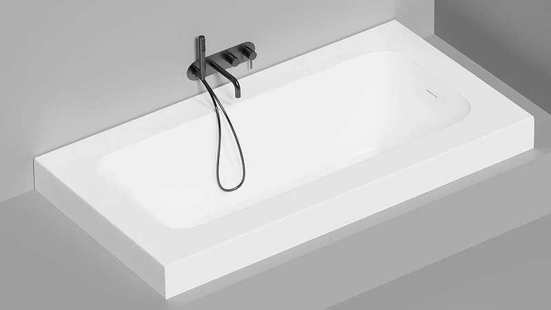 Ванна из искусственного камня Salini Orlanda Kit Plus 190х100 102124M Белая матовая
