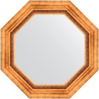 Зеркало Evoform Octagon 61х61 BY 7340 в багетной раме - Римское золото 88 мм стекло
