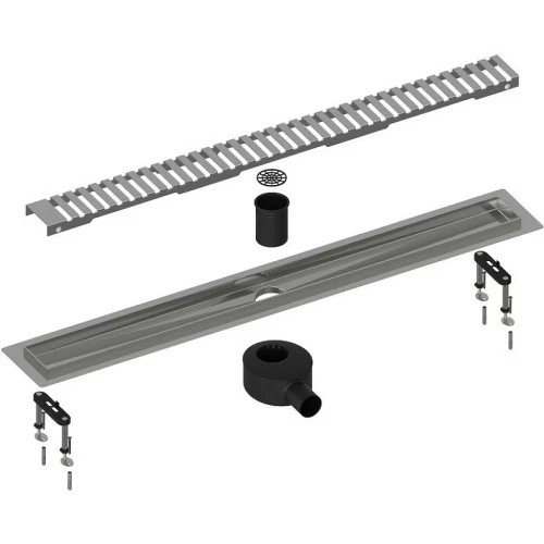 Душевой лоток Timo Drain System 90 DS230109/01 с решеткой Сатин