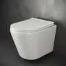 Унитаз Ceramicanova Highlight Rimless CN1804 подвесной с сиденьем Микролифт фарфор подвесной