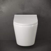 Унитаз Ceramicanova Highlight Rimless CN1804 подвесной с сиденьем Микролифт фарфор подвесной