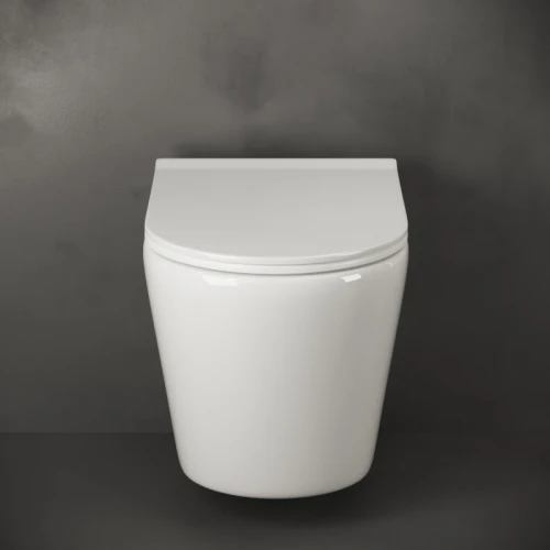 Унитаз Ceramicanova Highlight Rimless CN1804 подвесной с сиденьем Микролифт фарфор подвесной