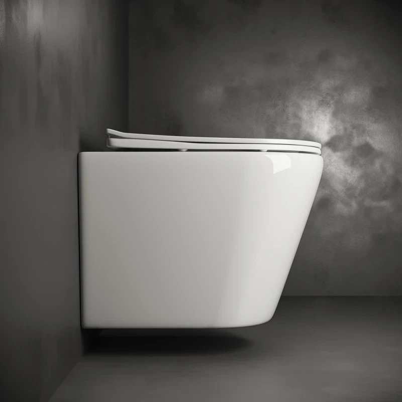 Унитаз Ceramicanova Highlight Rimless CN1804 подвесной с сиденьем Микролифт фарфор подвесной