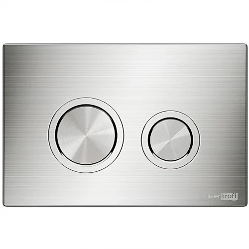 Инсталляция WasserKRAFT Salm 27TLT.010.ME.WH.BN01 для унитаза Белое стекло с клавишей смыва Никель нержавеющая сталь