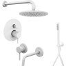 Комплект смесителей Paffoni Light KITLIG015BO006 Белый матовый латунь