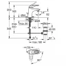 Смеситель для раковины Grohe Eurostyle 23374LS3 Белая луна