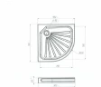 Акриловый поддон для душа 1MarKa Tondo 90x90 01пто90К цвет Белый