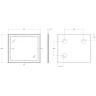 Зеркало BelBagno Kraft 90 SPC-KRAFT-900-800-SENS-AL с подсветкой Сатин с сенсорным выключателем стекло