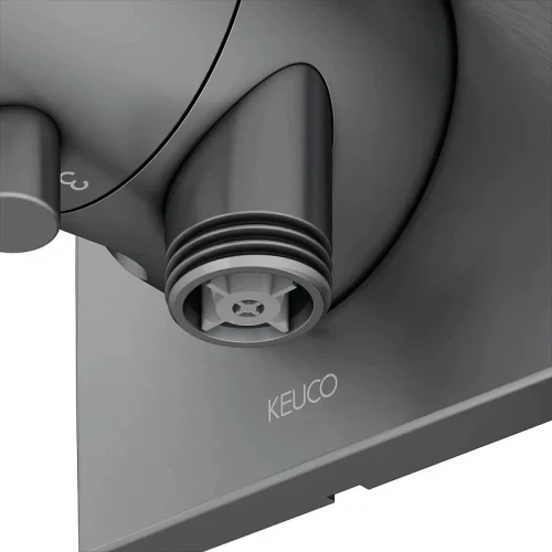 Шланговое подключение Keuco IXMO 59549131202 цвет Хром черный шлифованный
