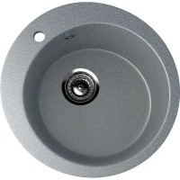 Кухонная мойка Ulgran Classic U-405-309 Темно-серая искусственный камень (литьевой мрамор) встраиваемый