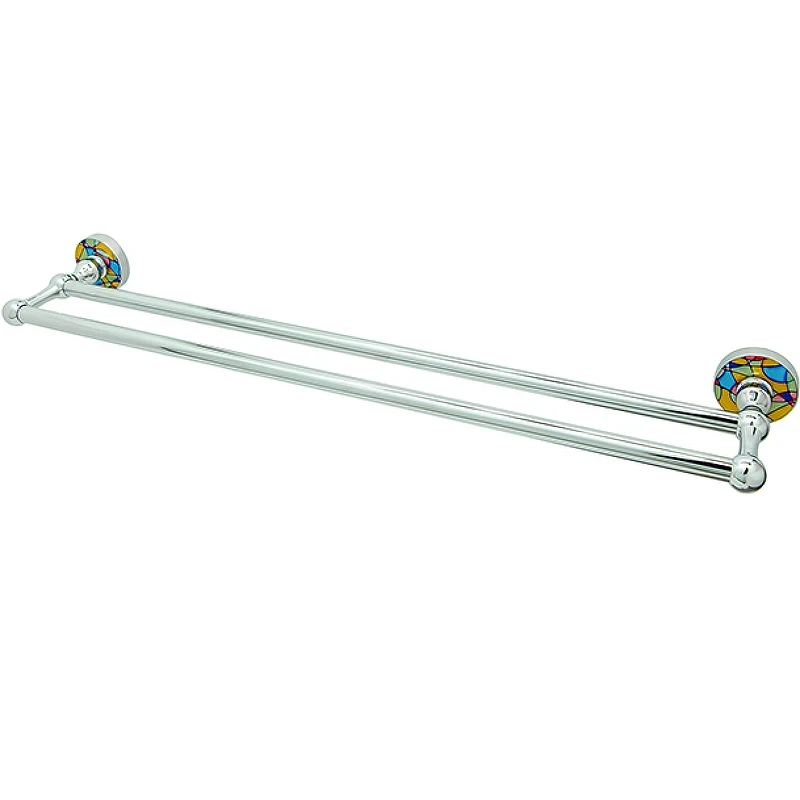 Полотенцедержатель WasserKRAFT Diemel K-2240 двойной Хром