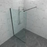 Душевая перегородка ARAGUT Walk-In 100х200 Щ0000074494 профиль Черный матовый стекло прозрачное