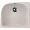 Кухонная мойка Ulgran Classic U-408-331 Белая искусственный камень (литьевой мрамор) встраиваемый