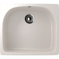 Кухонная мойка Ulgran Classic U-408-331 Белая искусственный камень (литьевой мрамор) встраиваемый
