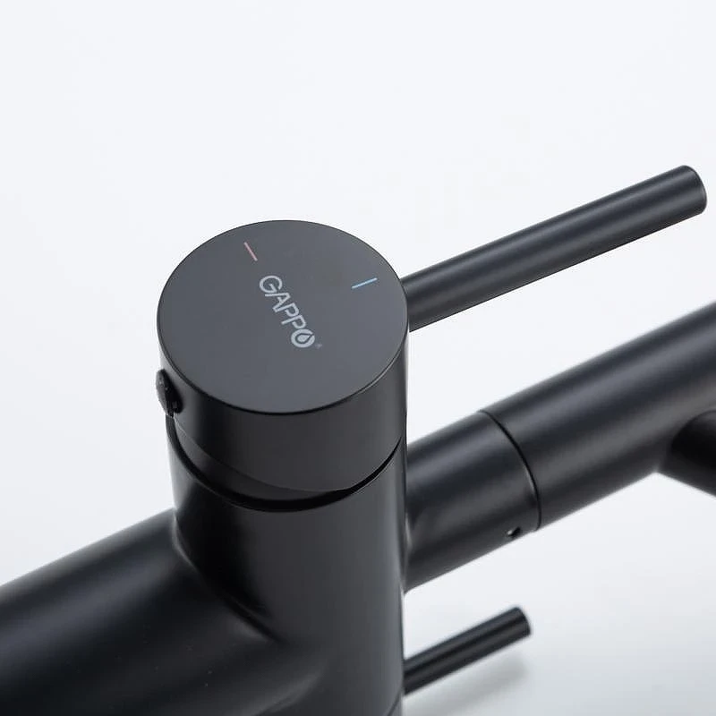 Смеситель для кухни Gappo G4399-86 цвет Черный матовый