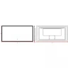 Зеркало Boheme Modern 140x70 544-140 с подсветкой с сенсорным выключателем стекло