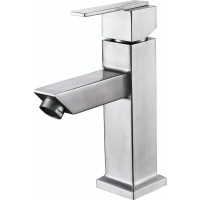 Смеситель для раковины Aquanet Steel AF213-10S Сатин нержавеющая сталь
