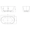 Акриловая ванна BelBagno 150x75 BB202-1500-750 без гидромассажа