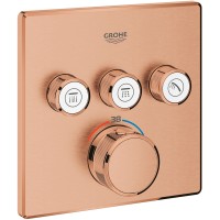 Смеситель для душа Grohe SmartControl 29126DL0 с термостатом Теплый закат матовый латунь встраиваемый