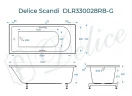 Ванна из искусственного камня Delice Scandi 175х70 DLR330028RB-G цвет Белый