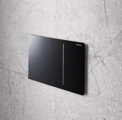 Кнопка смыва для инсталляции Geberit Sigma 70 115.620.SJ.1 Черное стекло