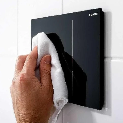 Кнопка смыва для инсталляции Geberit Sigma 70 115.620.SJ.1 Черное стекло