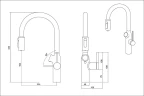 Смеситель для кухни Oulin OL - 8018 цвет Satin