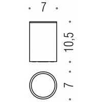 Стакан для зубных щеток Colombo Design Plus W4941.NM Черный матовый