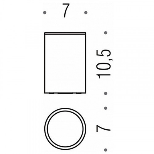 Стакан для зубных щеток Colombo Design Plus W4941.NM Черный матовый