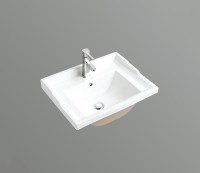 Раковина CeramaLux 60 NYJ840-60 Белая фаянс полувстраиваемая