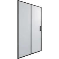 Душевая дверь Timo TD-150/03F-6 1500x1950 T06 раздвижная профиль Черный стекло матовое