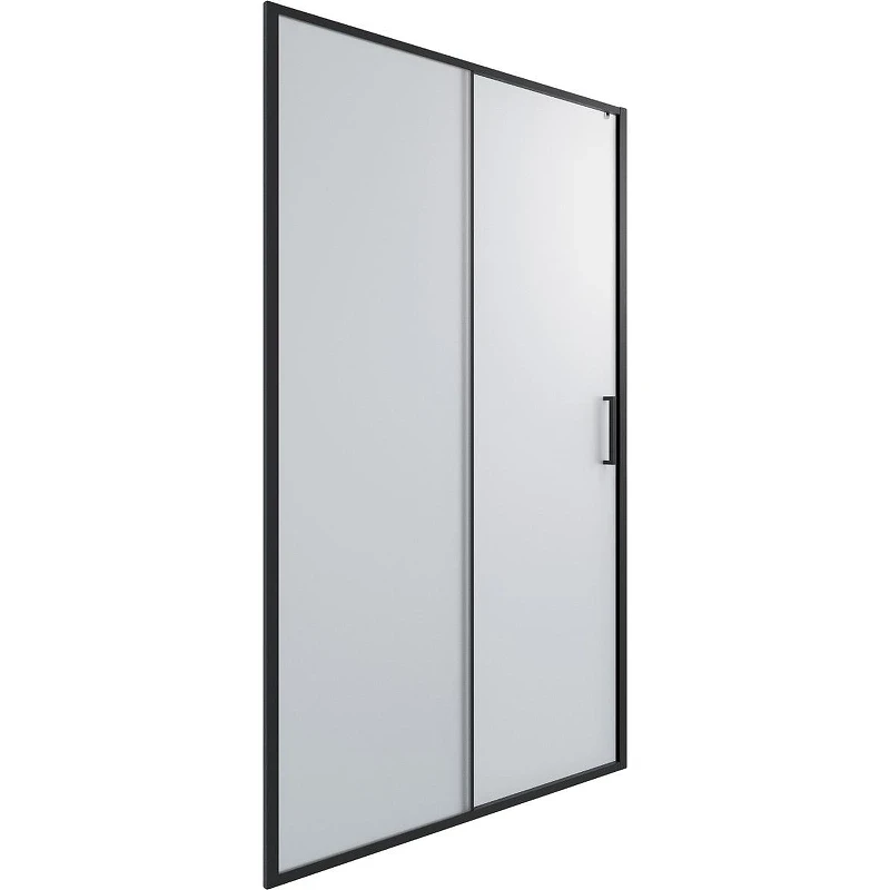 Душевая дверь Timo TD-150/03F-6 1500x1950 T06 раздвижная профиль Черный стекло матовое