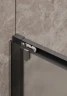 Душевая дверь Timo TD-150/03F-6 1500x1950 T06 раздвижная профиль Черный стекло матовое
