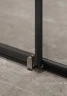 Душевая дверь Timo TD-150/03F-6 1500x1950 T06 раздвижная профиль Черный стекло матовое