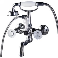 Смеситель для ванны Boheme Camelia 273 Хром латунь на стену