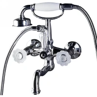Смеситель для ванны Boheme Camelia 273 Хром латунь на стену