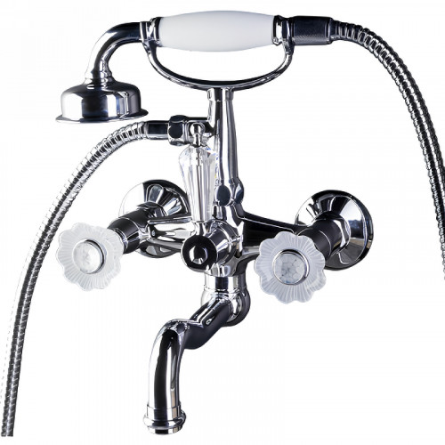 Смеситель для ванны Boheme Camelia 273 Хром латунь на стену