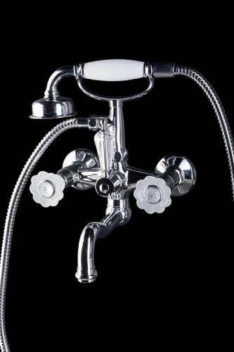 Смеситель для ванны Boheme Camelia 273 Хром латунь на стену