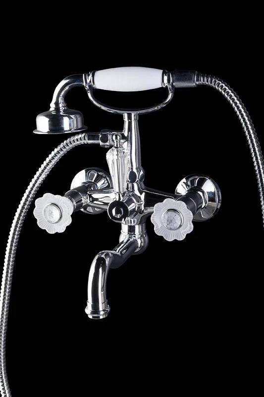 Смеситель для ванны Boheme Camelia 273 Хром латунь на стену
