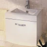 Тумба с раковиной Comforty Лаура 60 00003129351 подвесная Белая