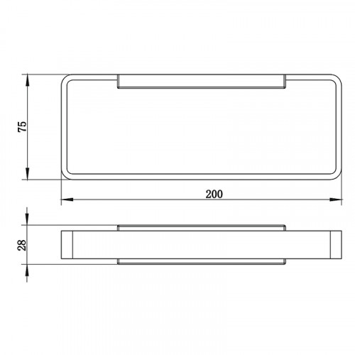 Полотенцедержатель Whitecross Cubo black CU2458BL Черный матовый