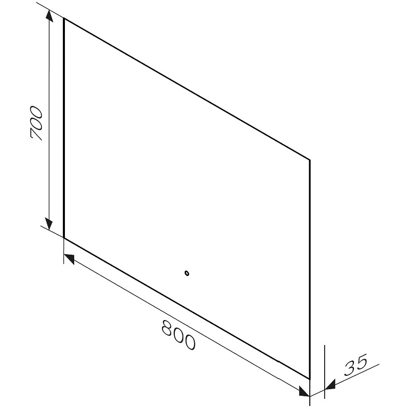 Зеркало AM.PM X-Joy 80 M85MOX10801S с подсветкой с ИК-сенсорным выключателем стекло