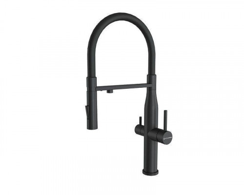 Смеситель для кухни KUCHENSTERN ELIT-FE 407BL40 цвет Черный матовый