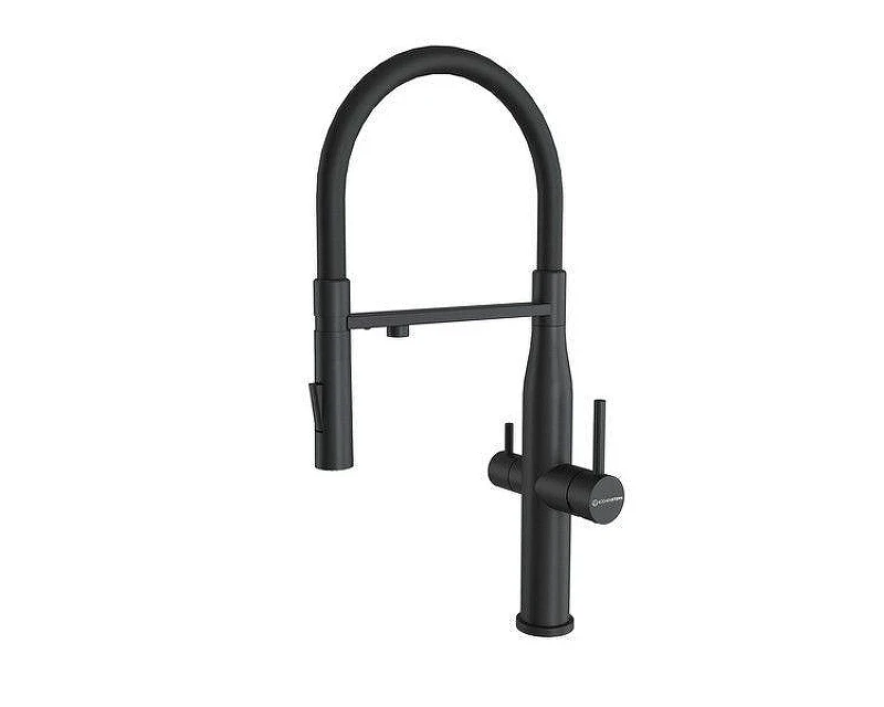 Смеситель для кухни KUCHENSTERN ELIT-FE 407BL40 цвет Черный матовый