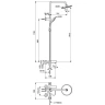 Душевая система Ideal Standard Ideal Rain Cerafine O BC525AA Хром