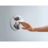 Смеситель для душа Hansgrohe Ecostat S 15758140 с термостатом Шлифованная бронза латунь встраиваемый
